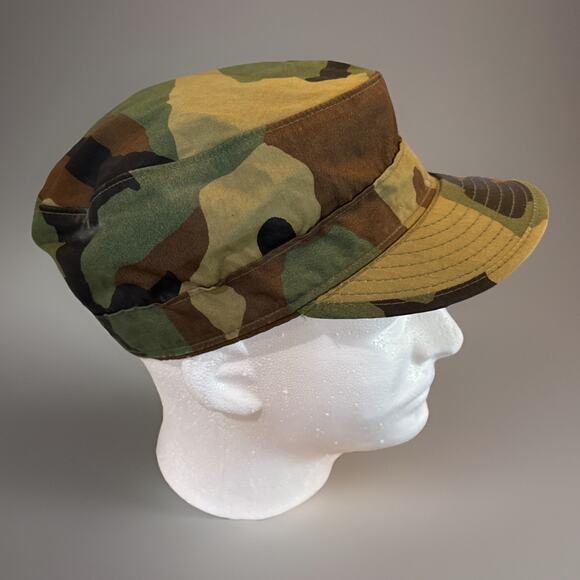 Class 1 U.S. Army Camouflage Hat With Ear Flap Size 7 3/8 Preowned Mint - Picture 3 of 6
